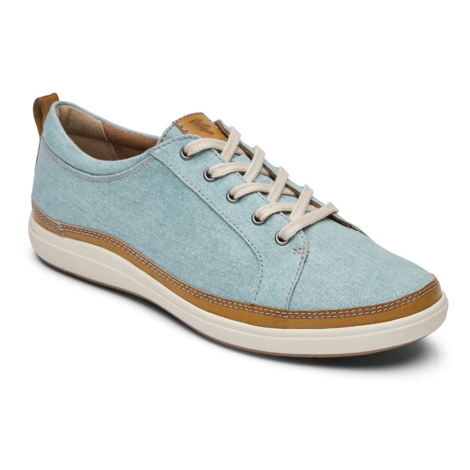 Zapatillas Rockport Mujer Bailee Lona Azul Mineral