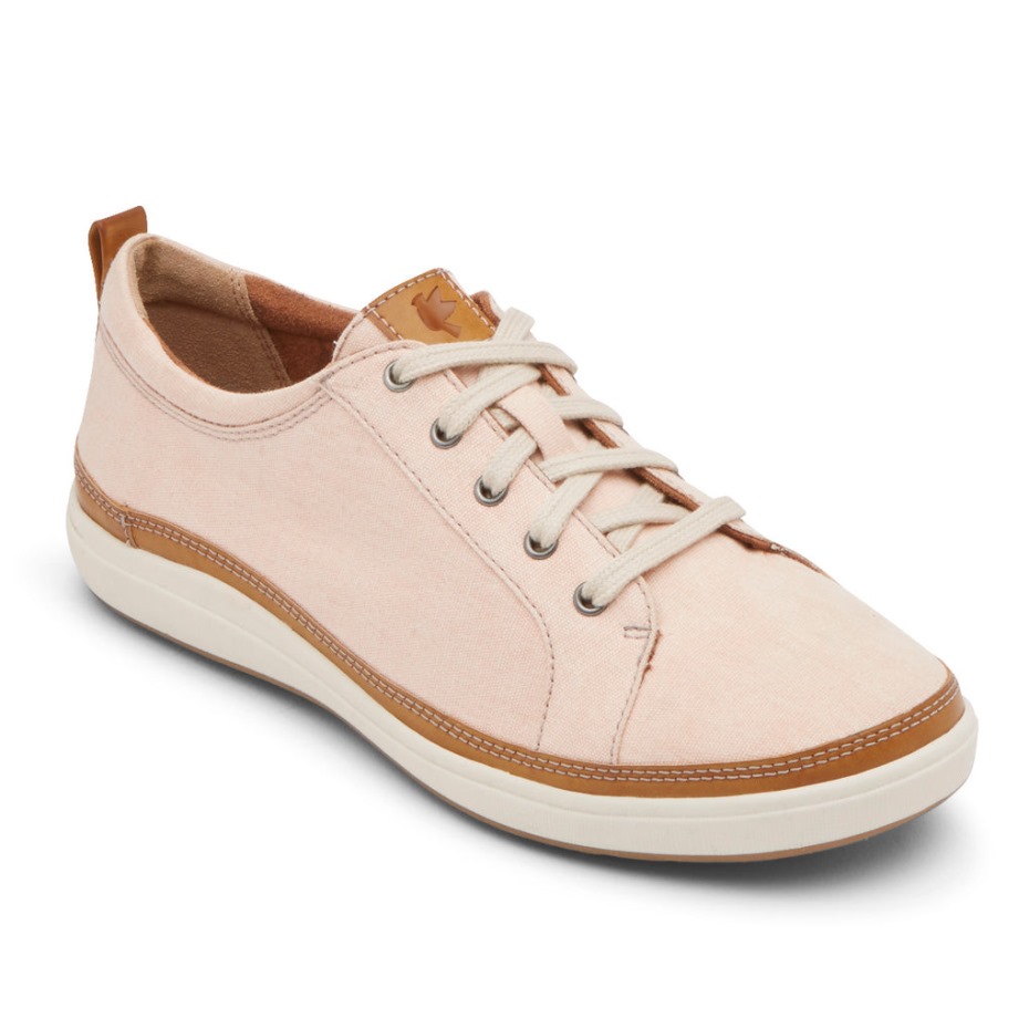 Zapatillas Rockport Mujer Bailee Lona Rosa