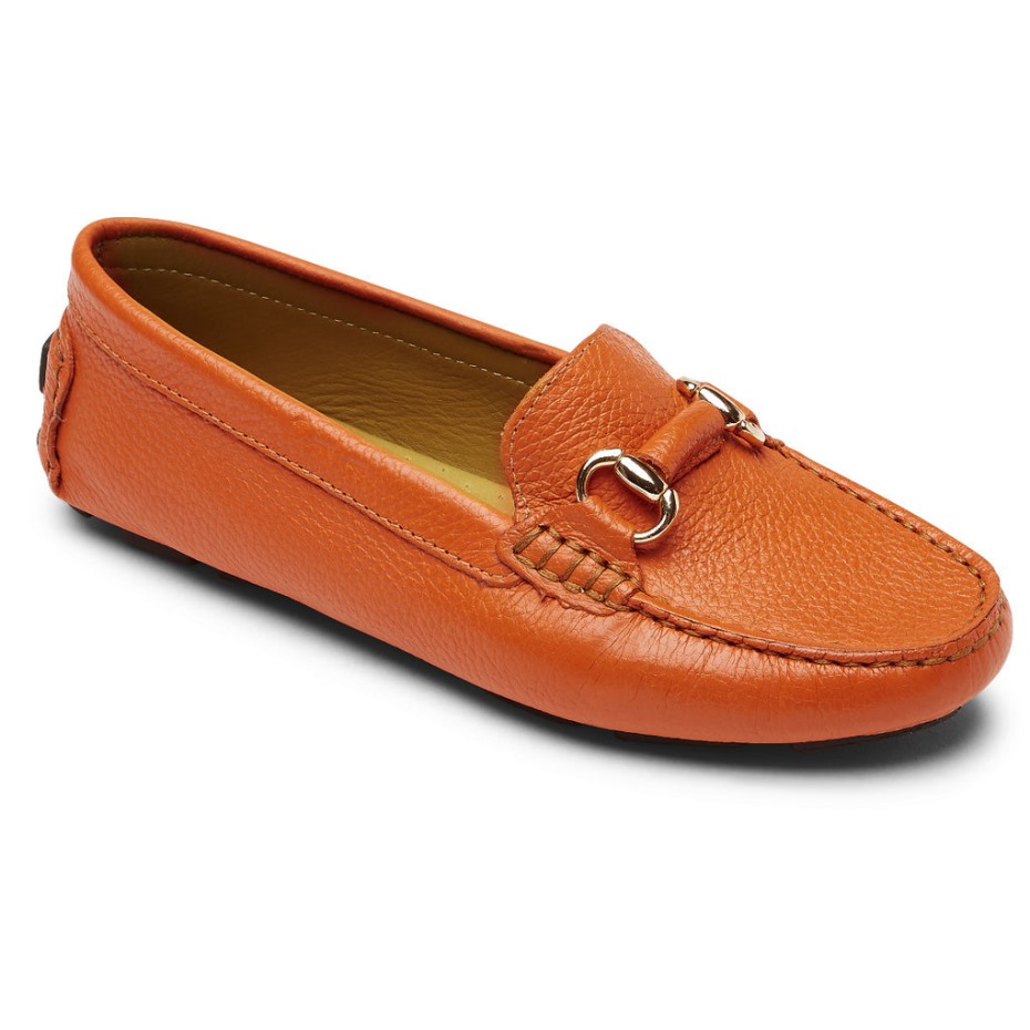 Mocasines Rockport Mujer Bayview Bit Keeper Naranja