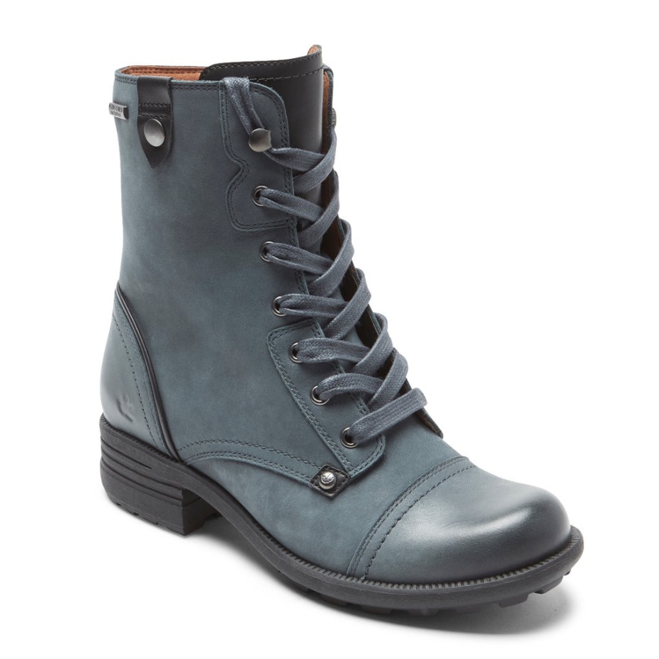 Rockport Mujer Brunswick Bota-impermeable Azul