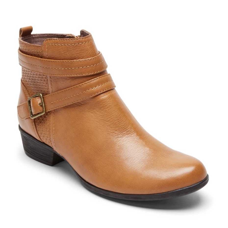 Botas Rockport Mujer Carly Strap Tan