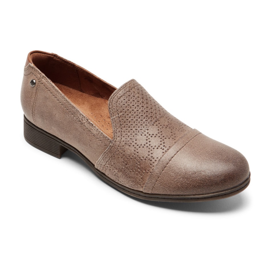 Rockport Mujer Crosbie Slip-on Taupe