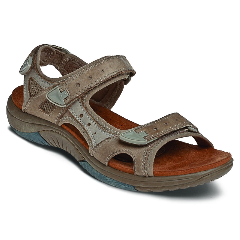 Sandalia Mujer Rockport Fiona Ajustable Topo