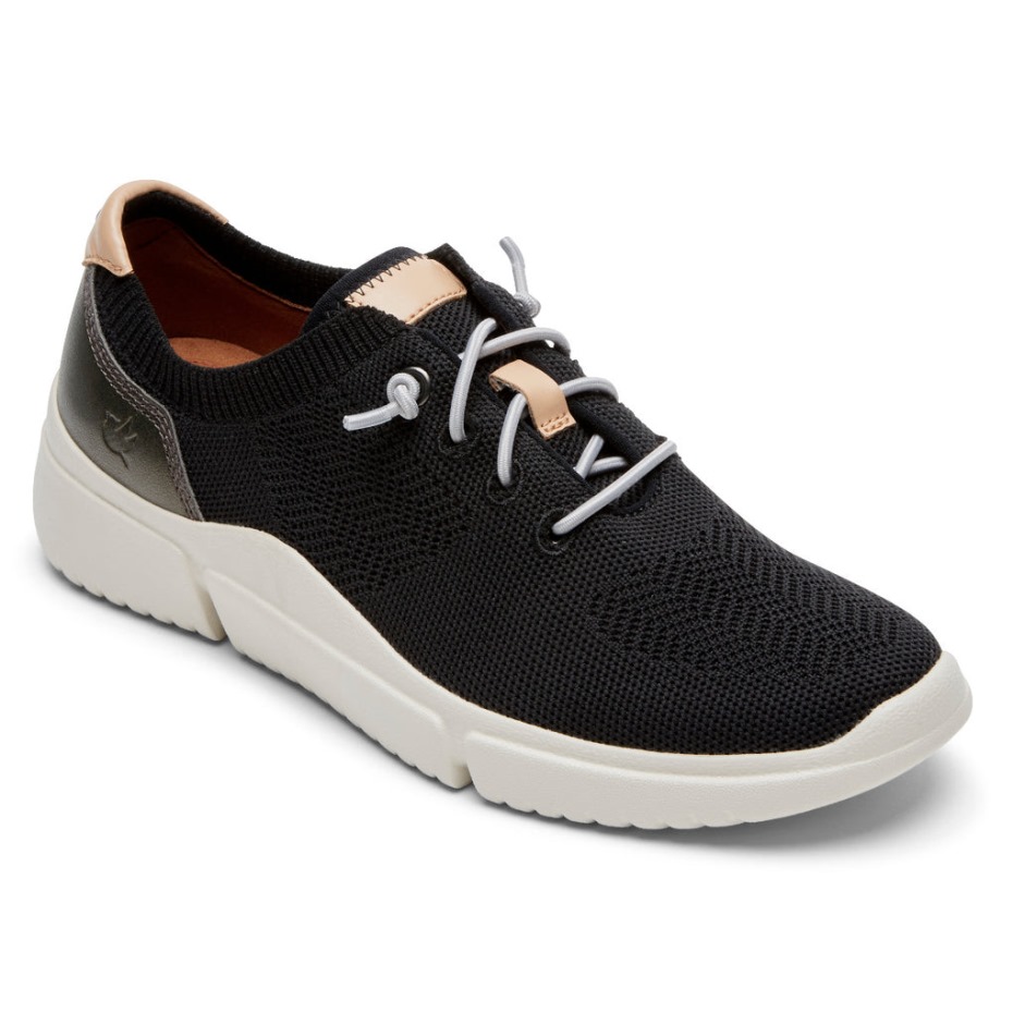 Zapatillas Rockport Mujer Juna Bungee Negras