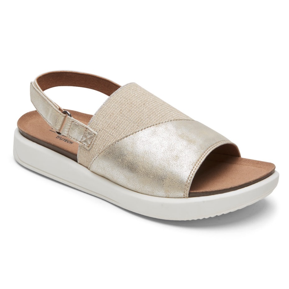 Sandalia Rockport Mujer Kyra Slingback Platino