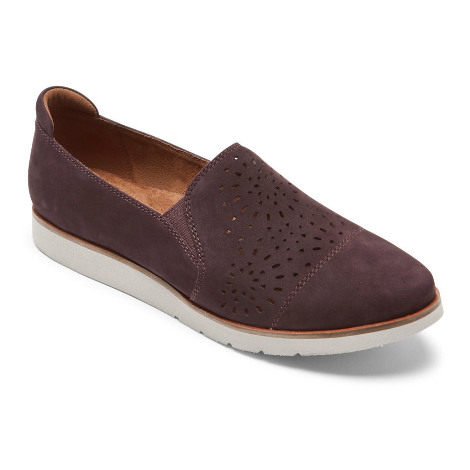Berenjena Sin Cordones Laci Twin-gore De Rockport Para Mujer