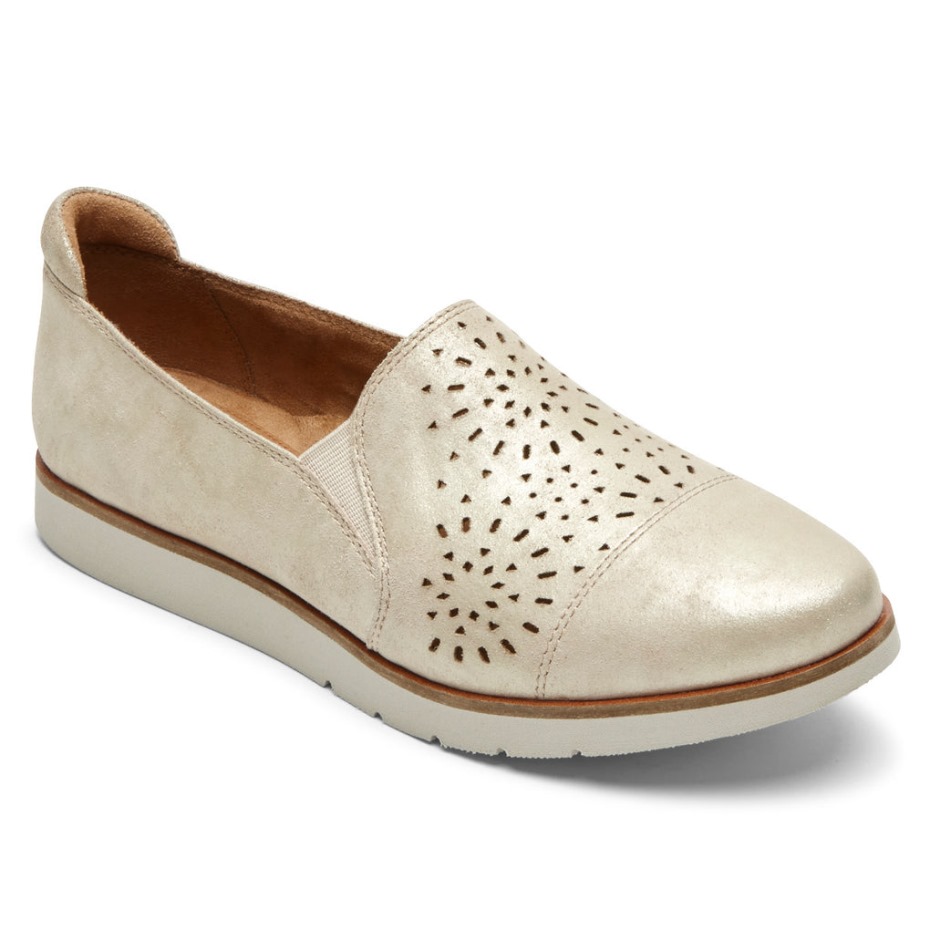 Rockport Mujer Laci Twin-gore Slip-on Cuero Metalizado