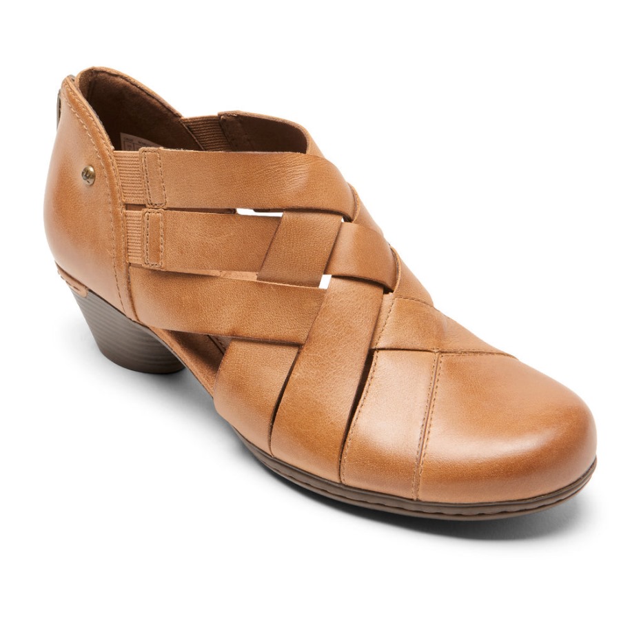 Botín Tejido Laurel De Mujer Rockport Bronceado