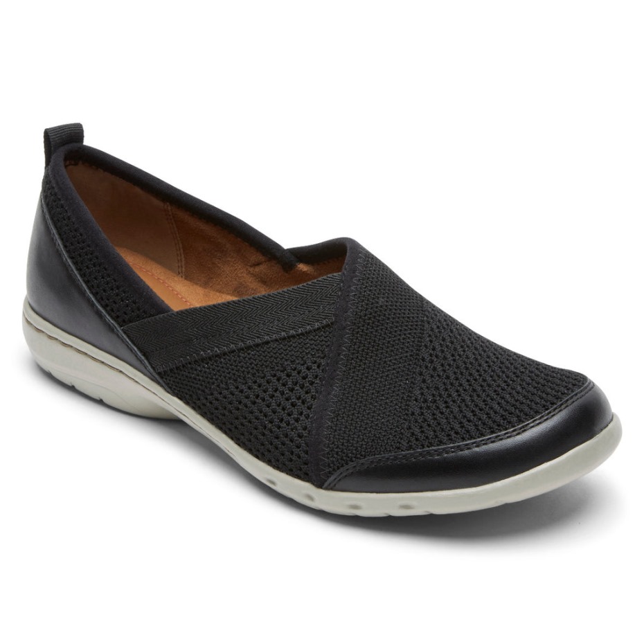 Rockport Mujer Penfield Mesh Slip-on Negro