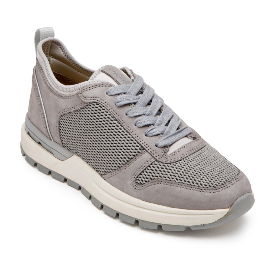 Zapatillas Rockport Mujer Pulsetech Ubal Gris Jaspeado