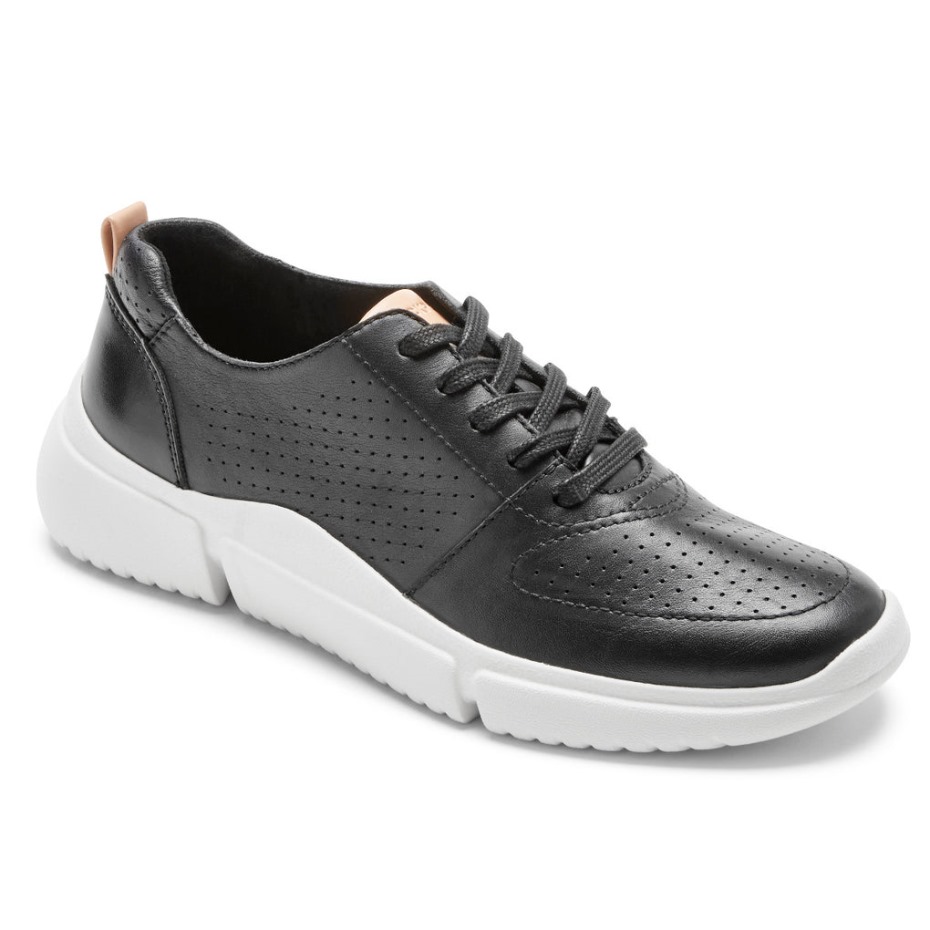 Zapatillas Rockport Mujer R-evolution Lavables Con Cordones Negro Lavable