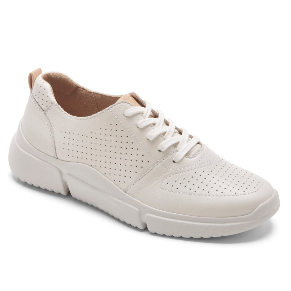 Zapatillas Rockport Mujer R-evolution Lavable Con Cordones Blanco Lavable