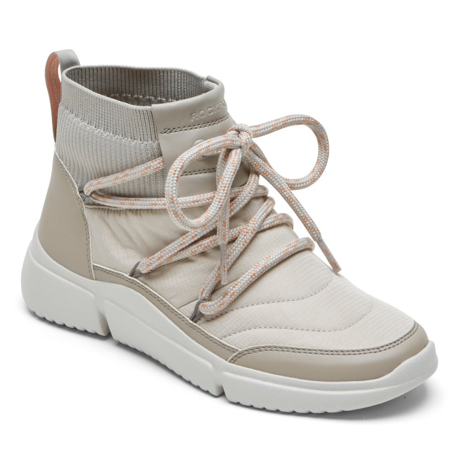 Botín Acolchado Lavable Rockport Mujer R-evolution Gris