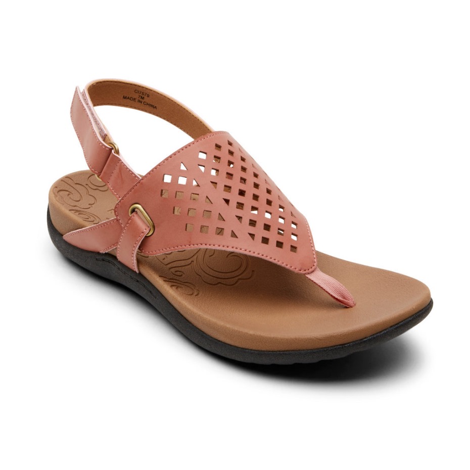 Sandalia Rockport Mujer Ridge Thong Rosa