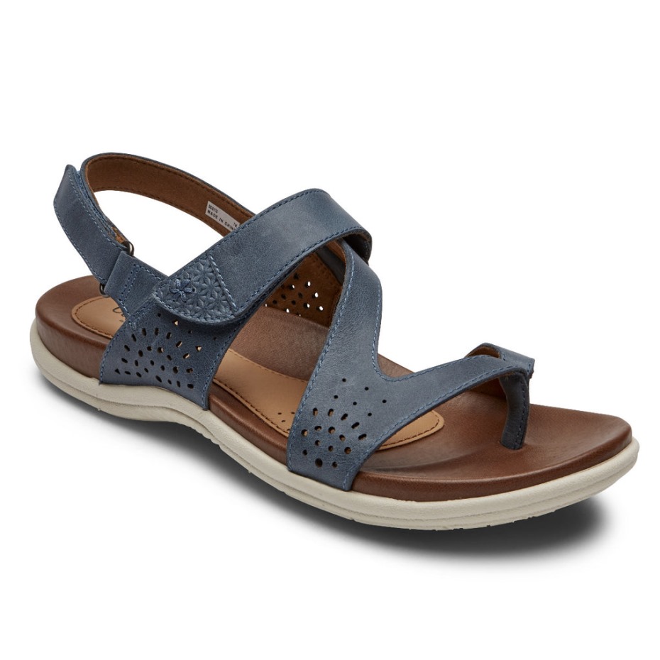 Sandalia De Mujer Rockport Rubey Thong Azul