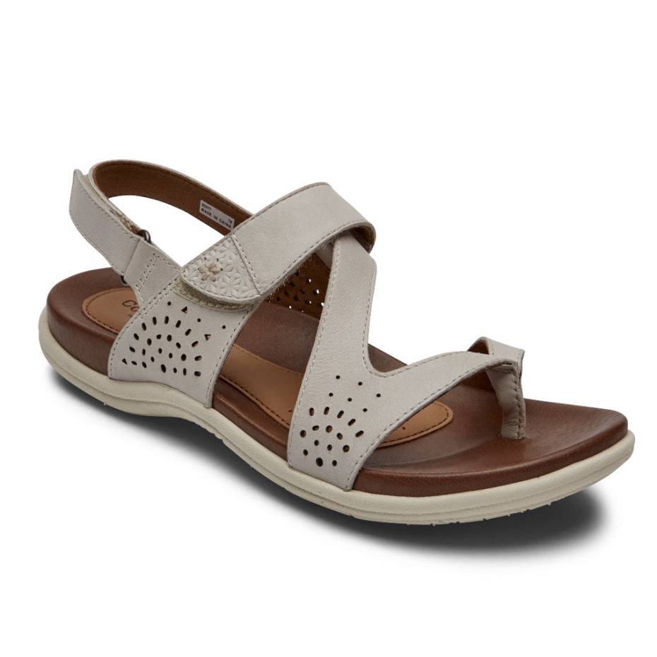 Sandalia Mujer Rockport Rubey Thong Blanco