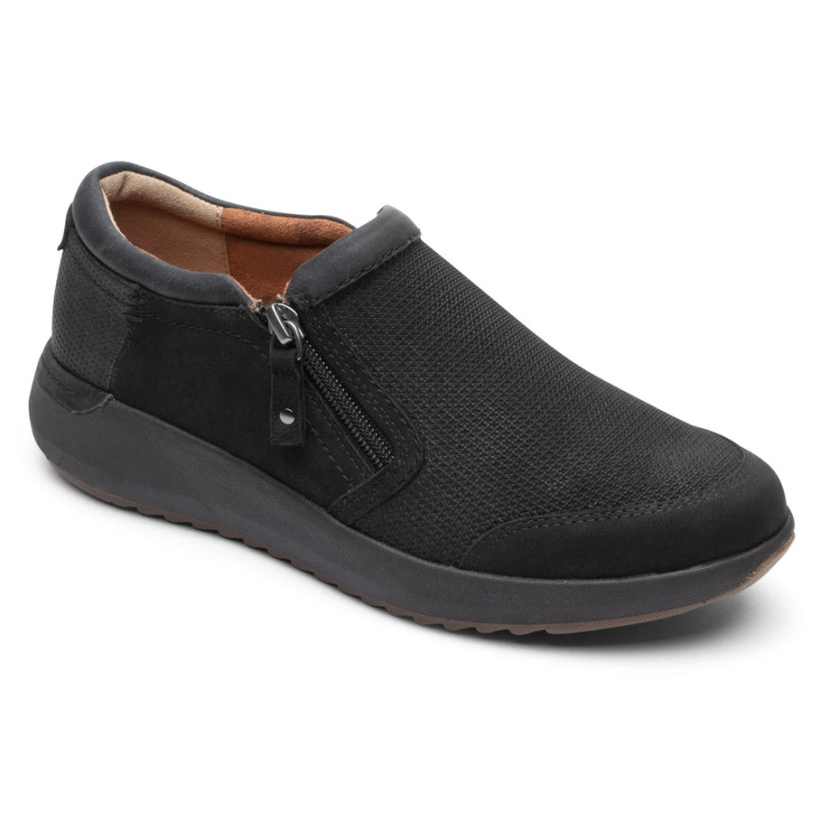 Rockport Mujer Skylar Zip Slip-on Negro