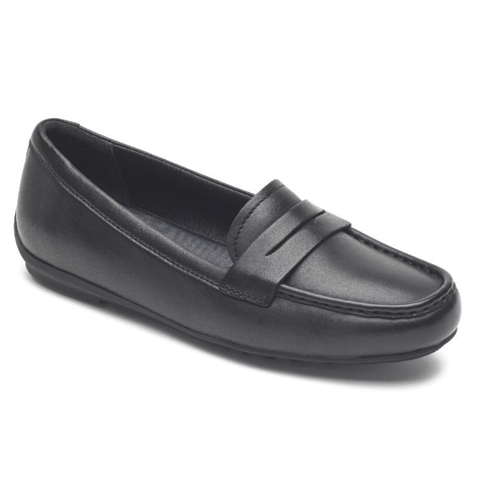 Mocasines Rockport Mujer Total Motion Driver Penny Negro