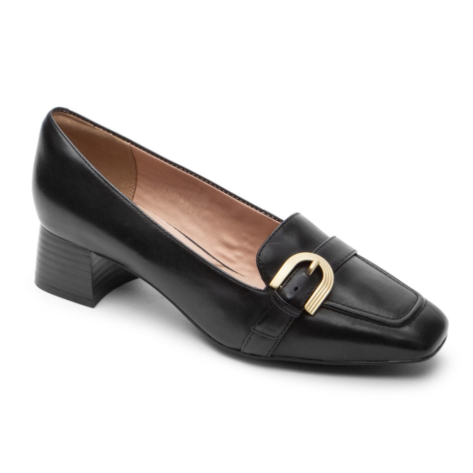 Mocasines Rockport Mujer Total Motion Esma Belt Negro