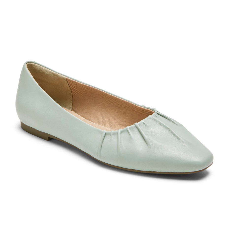 Rockport Mujer Total Motion Laylani Fruncido Plano Jade