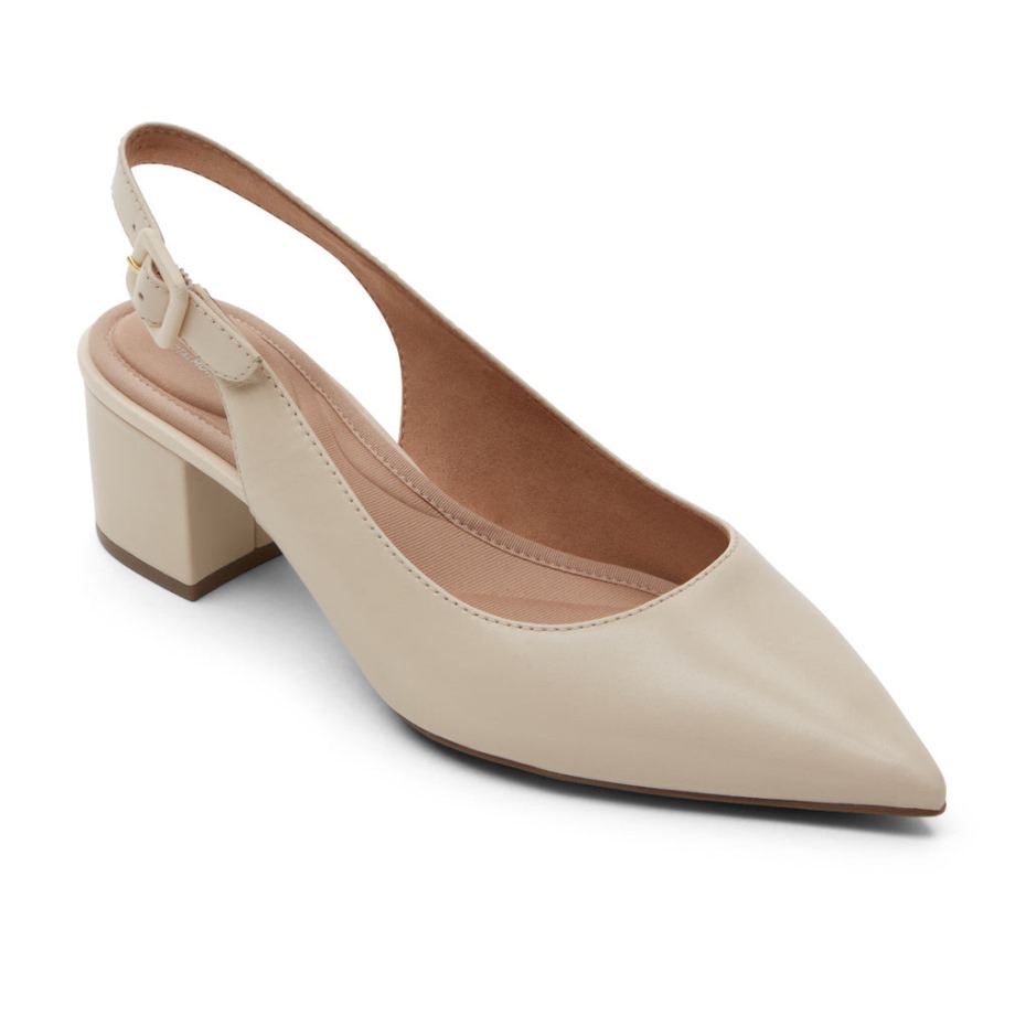 Rockport Mujer Total Motion Noelle Tacón Slingback Vainilla