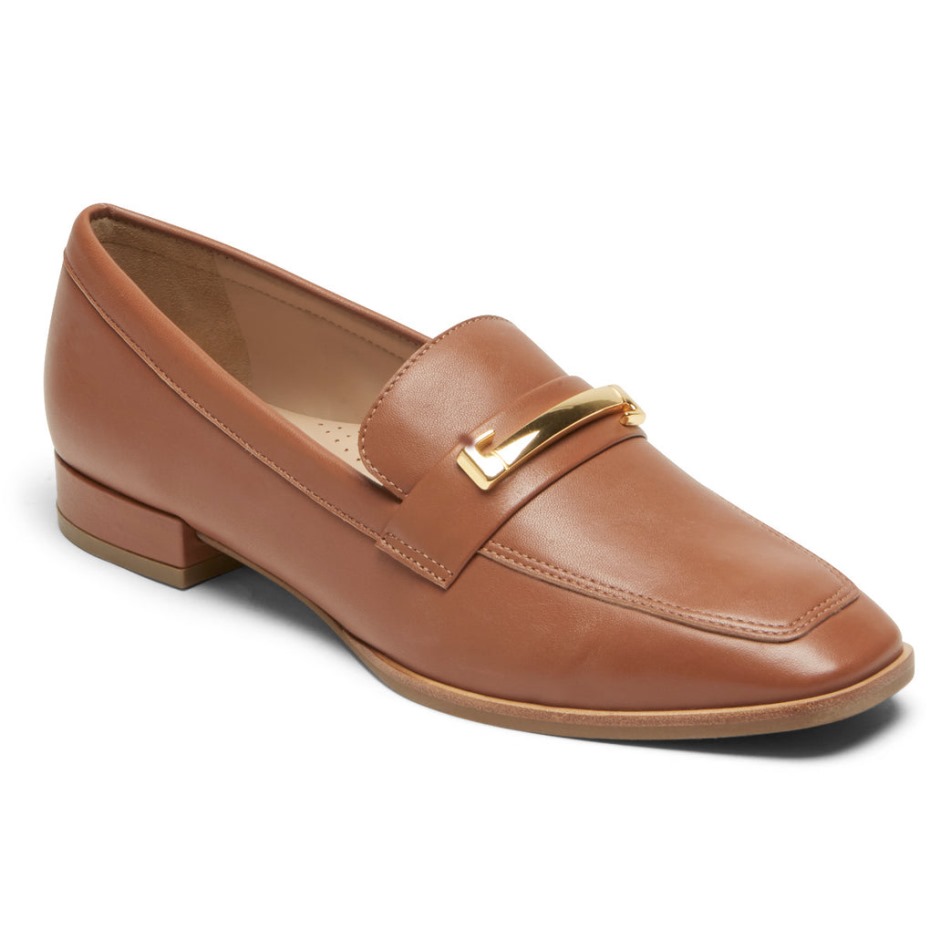 Mocasines Rockport Total Motion Santana Bit Para Mujer Tan Lthr
