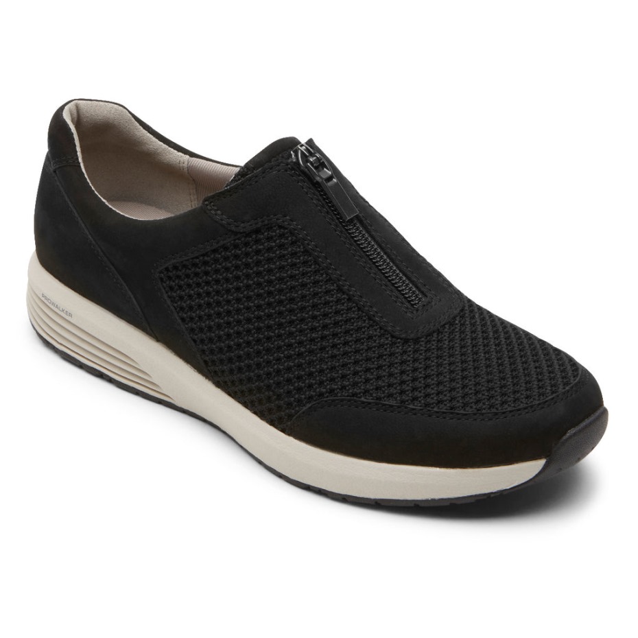 Zapatillas Rockport Mujer Trustride Prowalker Zip Negro