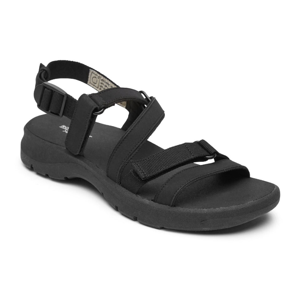 Sandalia Con Tiras Lavables Rockport Xcs Trail Tech Para Mujer, Color Negro