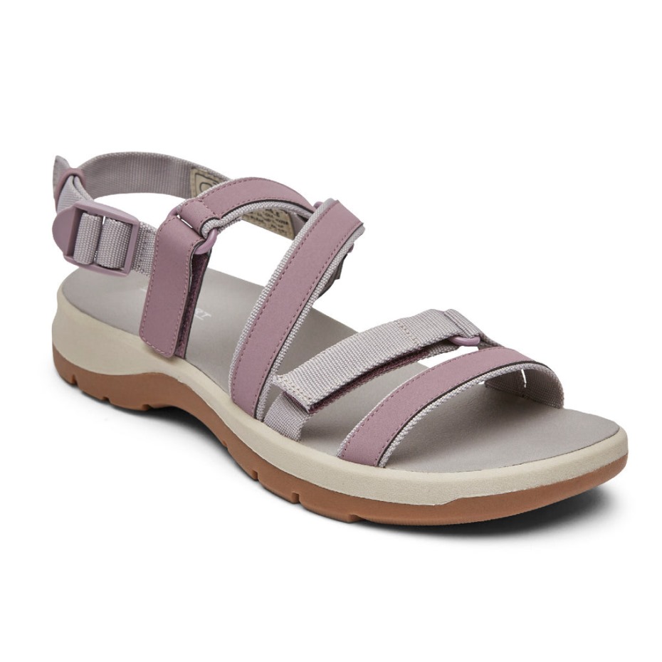 Rockport Xcs Trail Tech Sandalia De Tiras Lavable Para Mujer Saúco