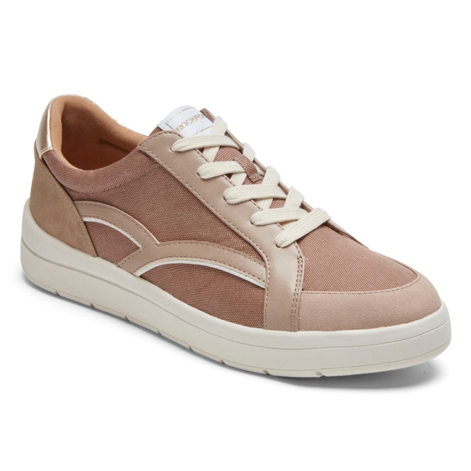 Zapatillas Rockport Mujer Truflex Navya Retro Taupe
